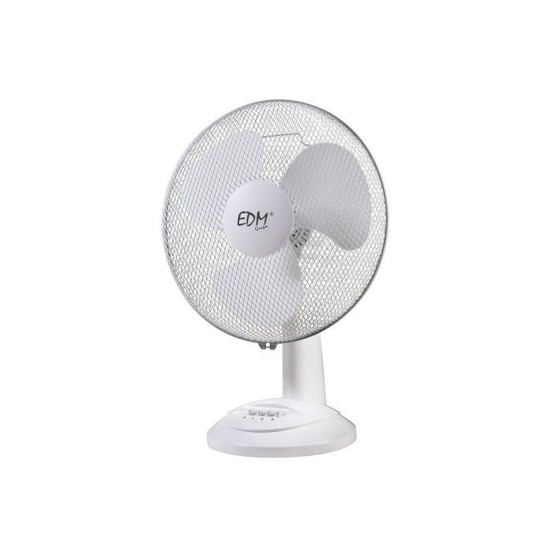 Fan edm desktop ø40 cm 55w 3 speeds safety grid swivel head or fixed adjustable