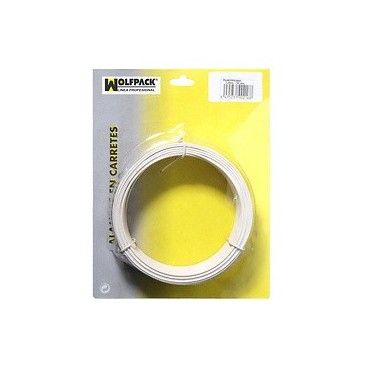 Maurer 1.2 mm White Plastic-coated Wire (50 m roll)
