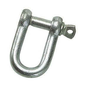 Gerader, verzinkter Schäkel 6 mm. 1/4" für den Hausgebrauch.