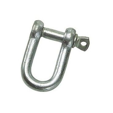 Gerader, verzinkter Schäkel 6 mm. 1/4" für den Hausgebrauch.