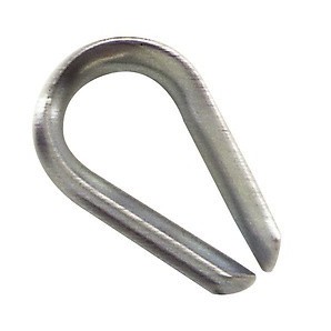 Verzinkte Karabinerhaken für 3 mm Kabel.