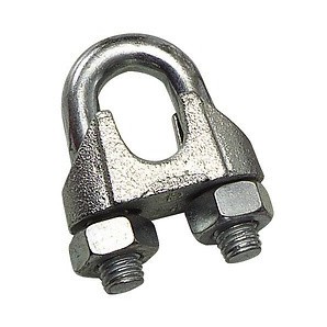 Verzinkte Kabelklemme 20 mm. 3/4" für den Hausgebrauch.