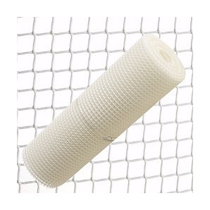 Plastiknetz mit Quadraten 0,5 cm x 1 Meter 25 Meter Rolle, weiß