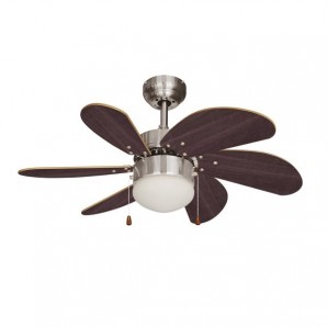 Ventilador de techo ARAL 50W 76cm wengué 1xE14 60W EDM 33984