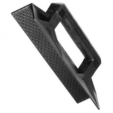 Plastic round corner handle 36 cm. black