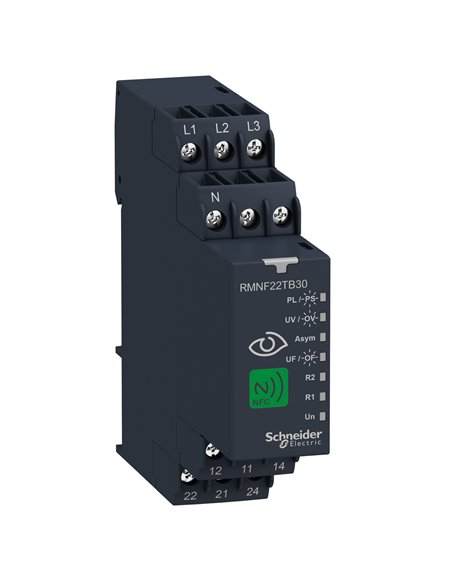 Rele control nfc monitaje multifase 3fases