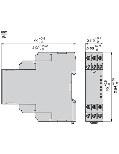 Rele control nfc monitaje multifase 3fases