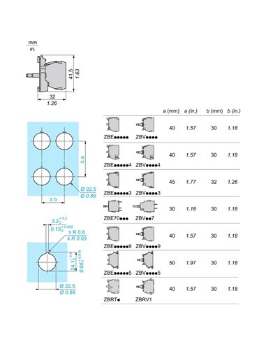 Cuerpo piloto luminoso led 120vca blanco