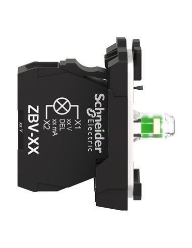 Cuerpo piloto luminoso led 120vca blanco