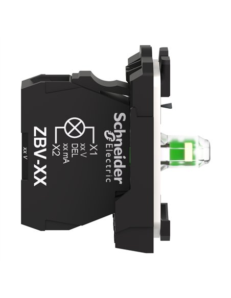 Cuerpo piloto luminoso led 120vca blanco