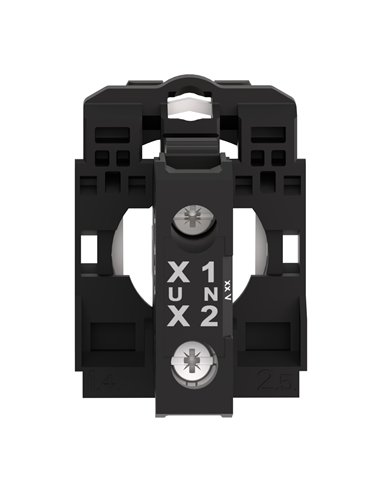 Cuerpo piloto luminoso led 120vca blanco