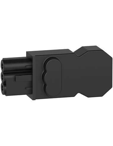Conector hembra de CA para lámparas LED de fijación múltiple, 3 P, conexión con tornillos, 250 V/16 A