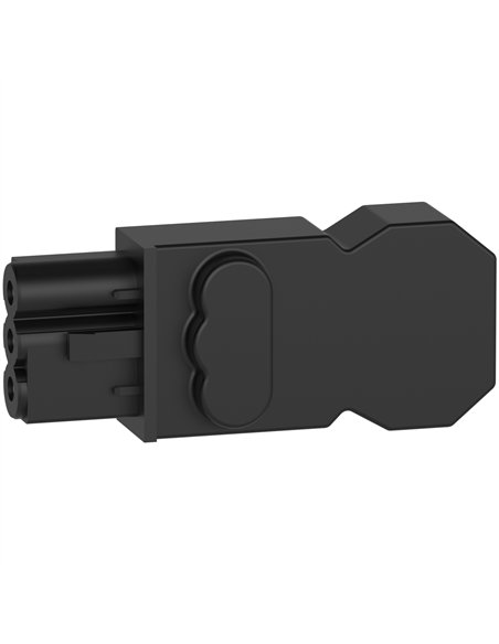 Conector hembra de CA para lámparas LED de fijación múltiple, 3 P, conexión con tornillos, 250 V/16 A