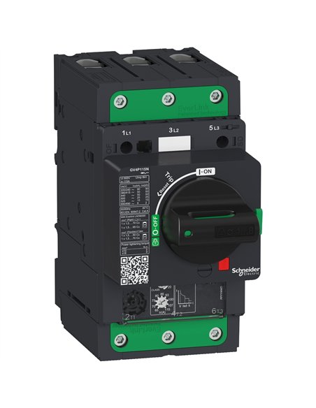 Disyuntor de motor, Tesys GV4, 3P, 80 A, Icu 50 kA, termomagnético, terminales de Everlink