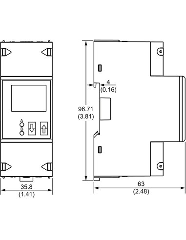 Contador de energía iEM2455 1F 230V Mbus MID