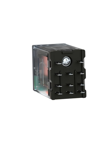 Relé miniatura enchufable, 10 a, 3 nanc, led, 24 v cc
