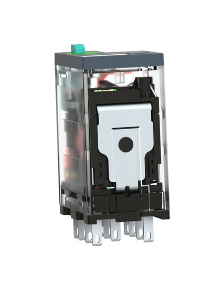Relé miniatura enchufable, 10 a, 3 nanc, led, 24 v cc