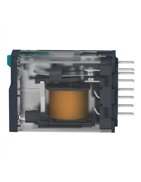 Relé miniatura enchufable, 10 a, 3 nanc, led, 24 v cc