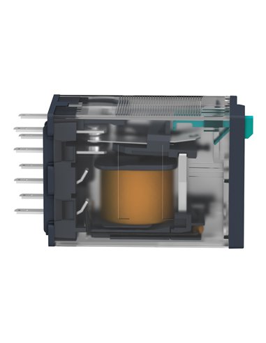 Relé miniatura enchufable, 10 a, 3 nanc, led, 24 v cc