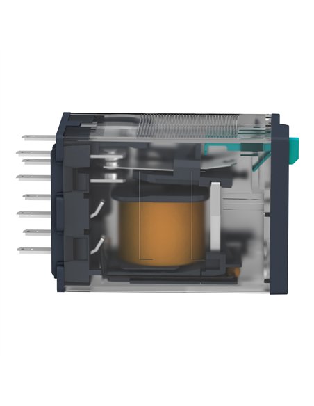 Relé miniatura enchufable, 10 a, 3 nanc, led, 24 v cc