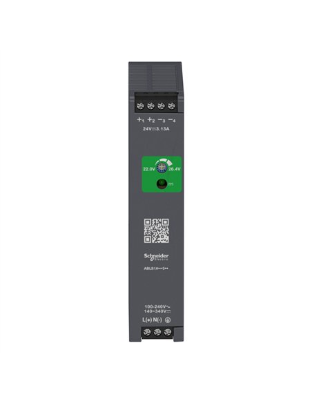 Fuente de alimentación regulada, 100-240v ac, 12v 6.2 a, monofásica, optimizada