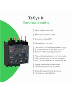 Relé térmico - TeSys LR2K – 3P 12...16A - classe 10A 2