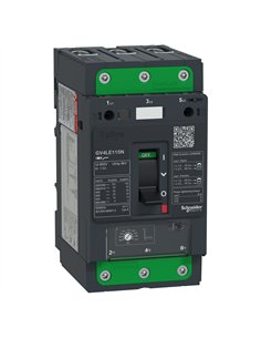 Disyuntor de motor, Tesys GV4, 3 P, 115 A, Icu 50 kA, magnético, terminales de Everlink