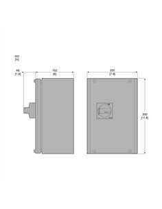 METAL ENCLO GV3P CDE BLK 2