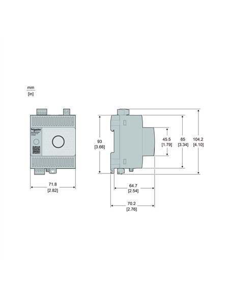 EcoStruxure Panel Server - concentrador inalámbrico universal, pasarela Modbus, 24 V CC