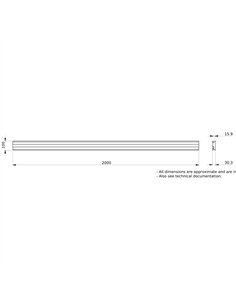 Perfil Linergy LGYE 2.500A, l2.000mm 2