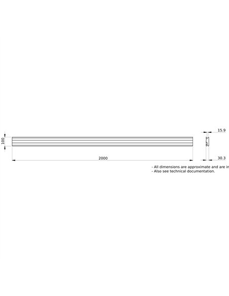 Perfil Linergy LGYE 2.500A, l2.000mm