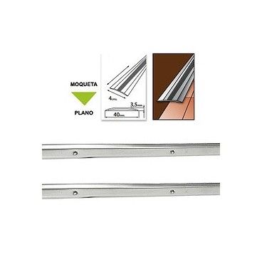 Tapajuntas Atornillable Moqueta Inoxidable 100 cm. 02540214