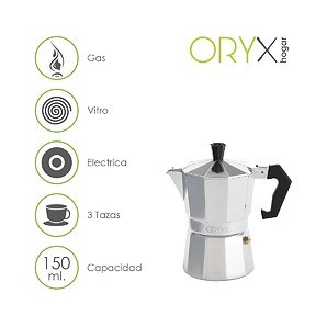 Cafetera Aluminio 3 Tazas (150 ml.) Classic 05056011
