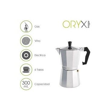 Cafeteira de Alumínio 6 Xícaras (300 ml.) Clássica
