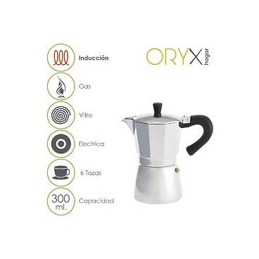 Cafetera Inducción Aluminio 6 Tazas (300 Ml.) 05056022