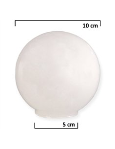 Tulipa de cristal bola opal brillo 10cm boca de 5cm 2