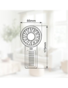 Portable USB C Fan 6W with 5 Speeds 2