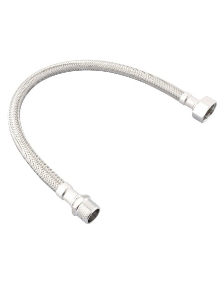 Conector de acero inoxidable macho-hembra 30 cm
