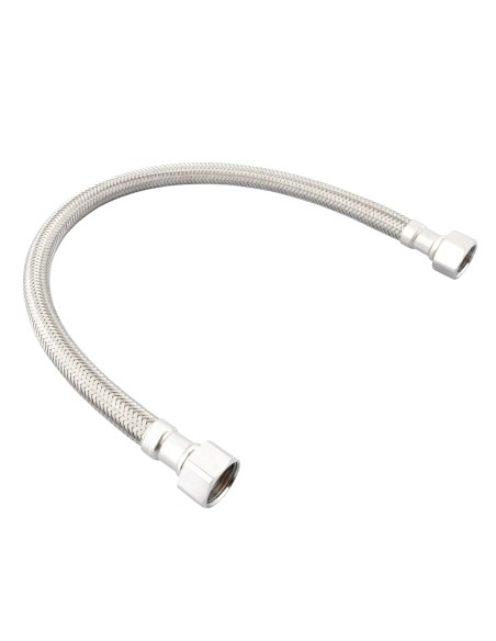 Conector hembra-hembra de acero inoxidable 3/8"