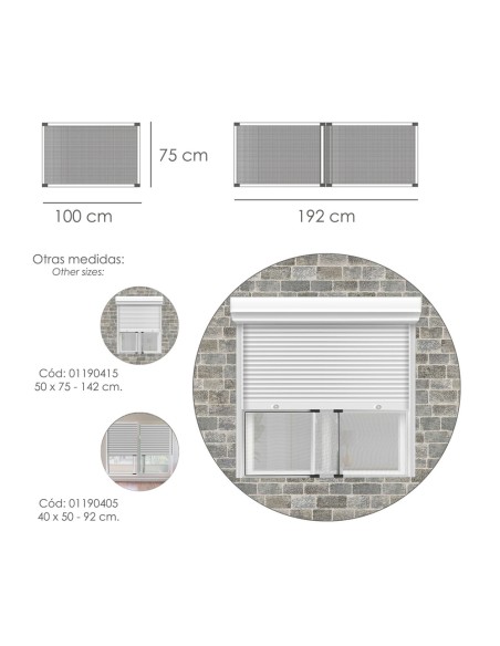 Expandable Mosquito Net Aluminum Frame 75 x 100/192 cm