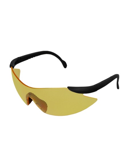 EN166 Protective Glasses with Adjustable Temples and Amber Lenses