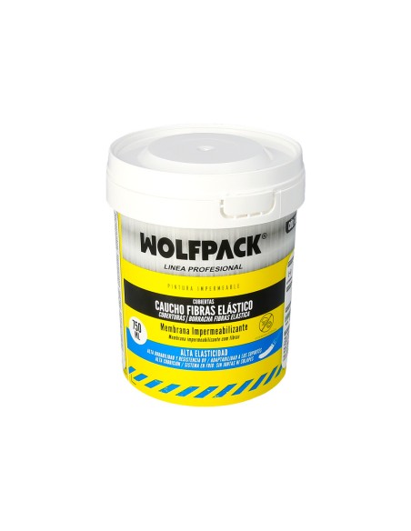 Waterproof Paint with Fibers 750 ml White