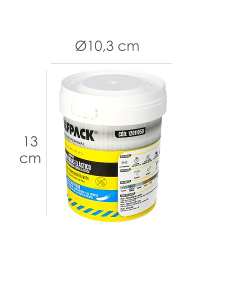 Waterproof Paint with Fibers 750 ml White