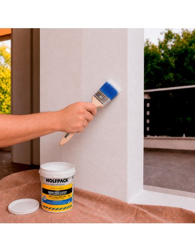 Waterproof Paint with Fibers 750 ml White