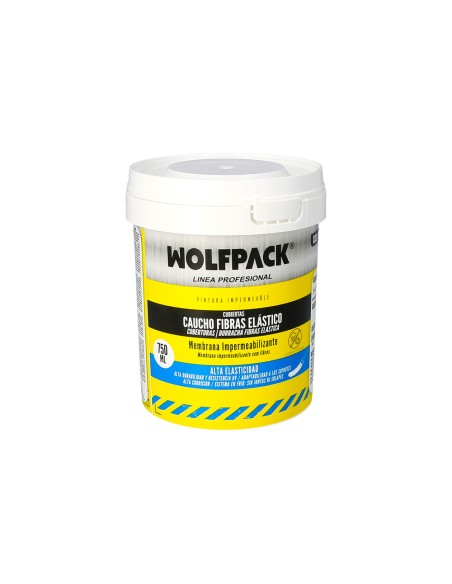 Waterproof Paint with Fibers 750 ml White