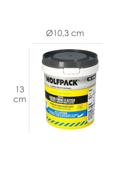 Wasserabweisende Farbe mit Fasern 750 ml Grau
