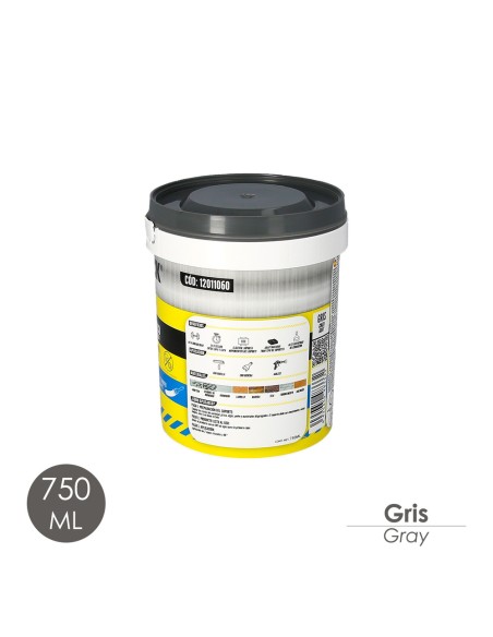 Wasserabweisende Farbe mit Fasern 750 ml Grau