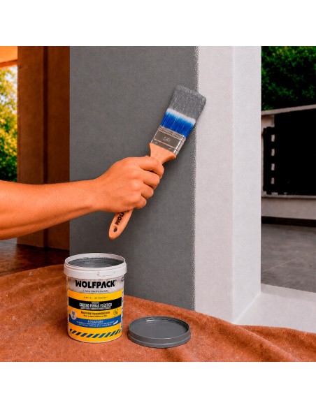 Wasserabweisende Farbe mit Fasern 750 ml Grau