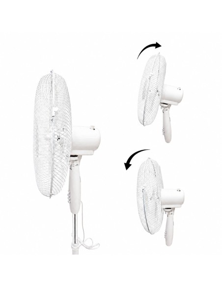 White Oscillating Floor Fan 45 Watt 1.2 m