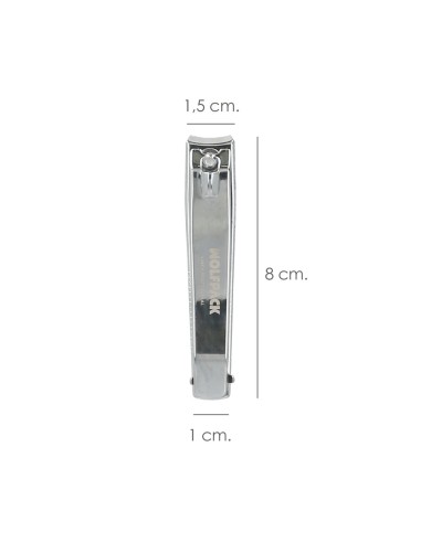 Coupe-ongles en acier inoxydable 80 mm pour mains et pieds